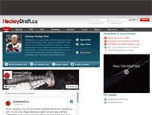 Tablet Screenshot of hockeysfuture.hockeydraft.ca